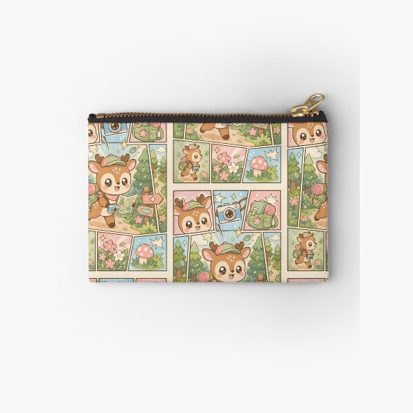 Item preview, Kawaii Forest Traveler Deer Comic Panel designed and sold by Gift Phrase Studio.