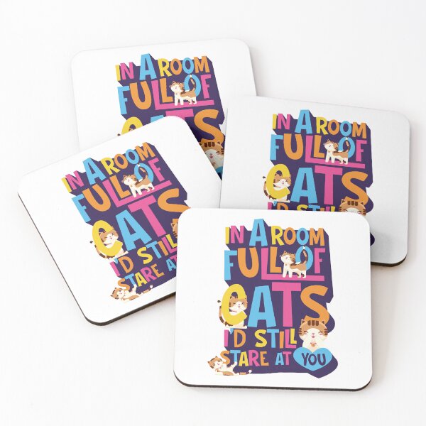Item preview, Cat lover design – In a room full of cats I'd still stare at you! designed and sold by messy-nessie.