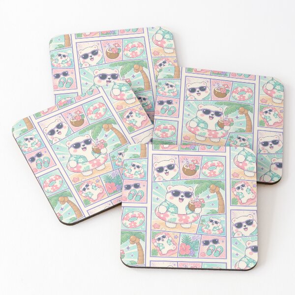 Item preview, Kawaii Tropical Vacation Polar Bear designed and sold by Magmashup.