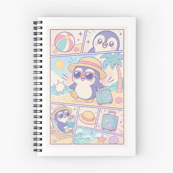 Item preview, Kawaii Baby Penguin Beach Tourist designed and sold by Gift Phrase Studio.