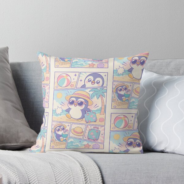 Item preview, Kawaii Baby Penguin Beach Tourist designed and sold by Gift Phrase Studio.