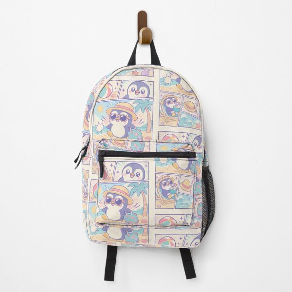 Item preview, Kawaii Baby Penguin Beach Tourist designed and sold by Gift Phrase Studio.