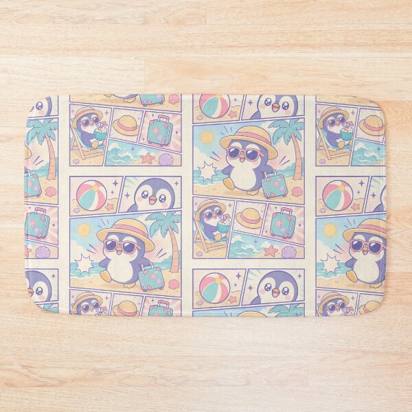 Item preview, Kawaii Baby Penguin Beach Tourist designed and sold by Gift Phrase Studio.