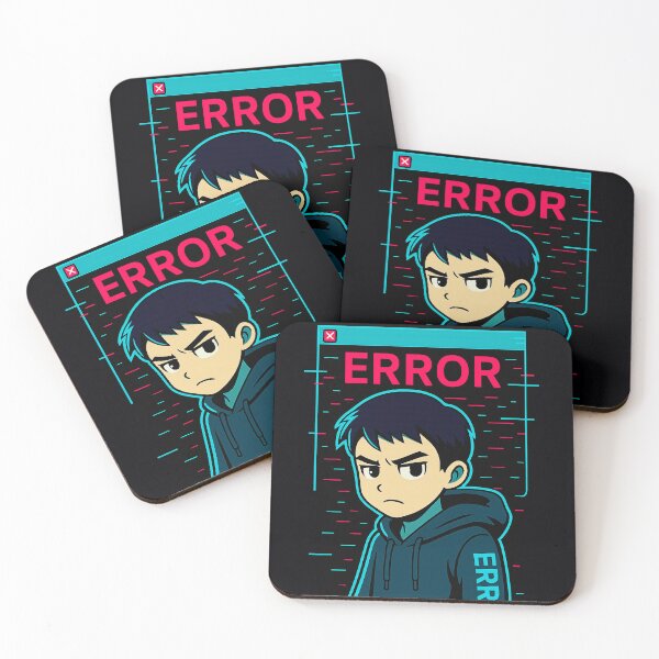 Item preview, Corrupted Boy – Error Boy.exe Glitch Anime designed and sold by JupiterGlitchEmpire.
