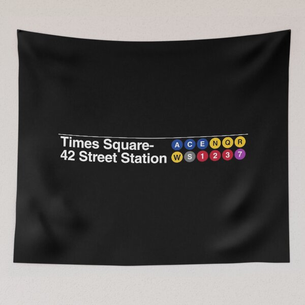 Item preview, NYC Subway Logo - Times Square - 42 Street Station Subway Sing designed and sold by DGMaxShop.