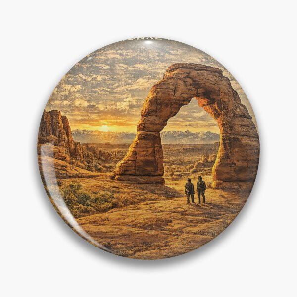Item preview, Arches National Park Vintage Travel Poster | Scenic Wall Art Print designed and sold by GnuArt.