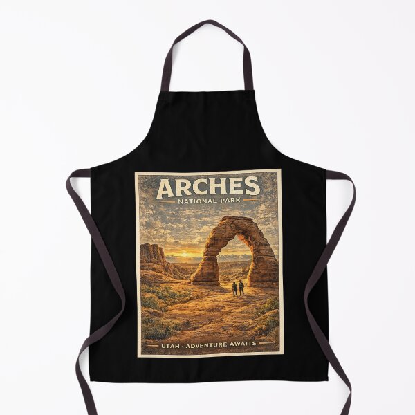 Item preview, Arches National Park Vintage Travel Poster | Scenic Wall Art Print designed and sold by GnuArt.