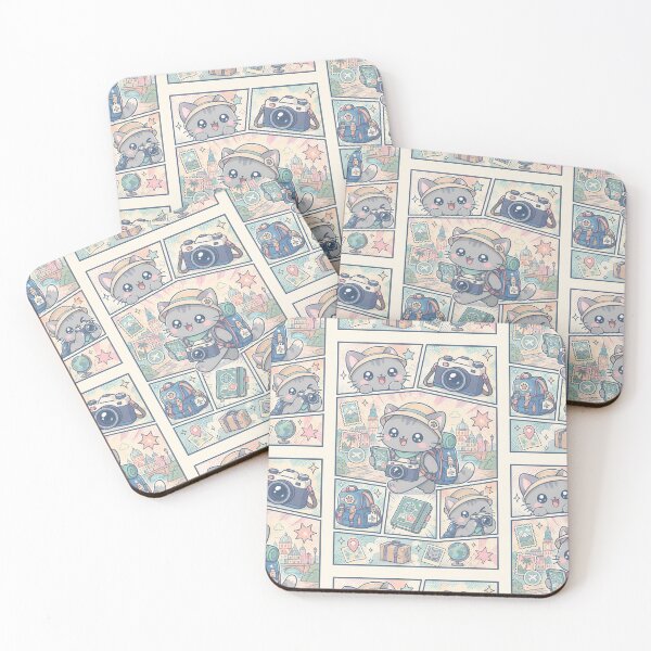 Item preview, Kawaii Gray Kitten Travel Photographer designed and sold by Gift Phrase Studio.