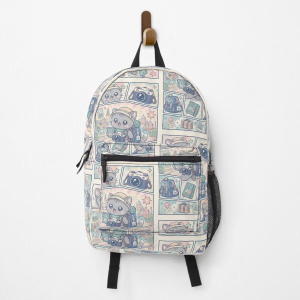 Item preview, Kawaii Gray Kitten Travel Photographer designed and sold by Magmashup.