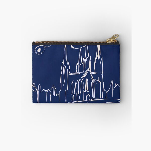 Item preview, Cologne Cathedral - Blue Abstract Art designed and sold by shadow-bloom.