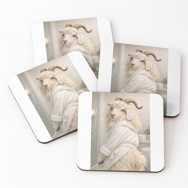 Item preview, Cozy Bathrobe Angora Goat designed and sold by Sillytoe.