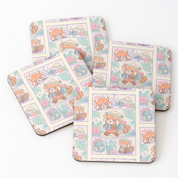 Item preview, Kawaii Red Panda Tropical Explorer designed and sold by Gift Phrase Studio.