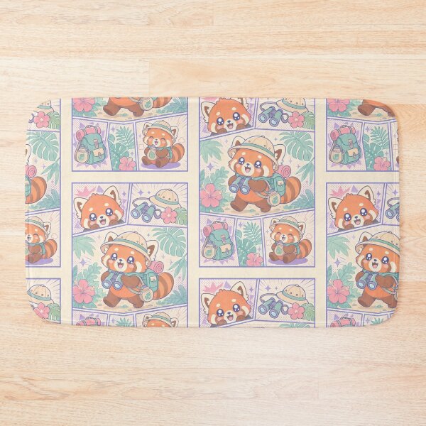 Item preview, Kawaii Red Panda Tropical Explorer designed and sold by Gift Phrase Studio.