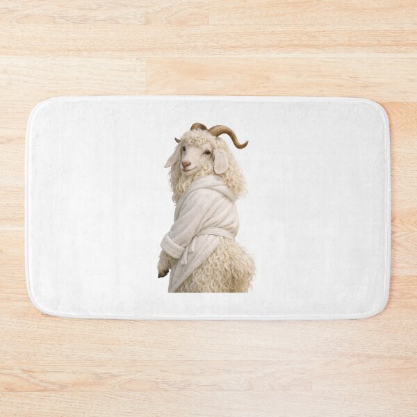 Item preview, Bathrobe Angora Goat designed and sold by Sillytoe.