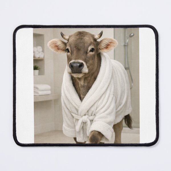 Item preview, Cozy Bathrobe Brown Swiss Cow designed and sold by Sillytoe.