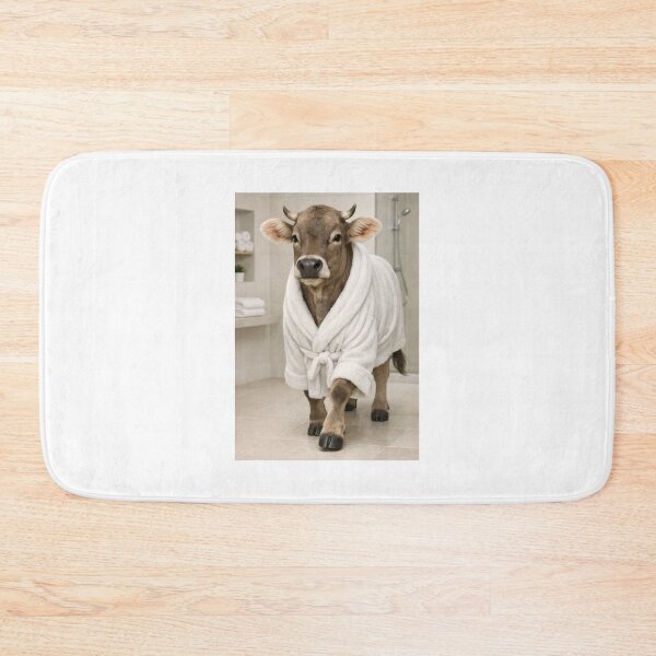 Item preview, Cozy Bathrobe Brown Swiss Cow designed and sold by Sillytoe.