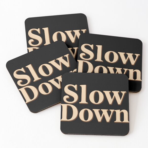 Item preview, Slow Down Vintage Retro Editorial Typography Minimalist designed and sold by KCasual.