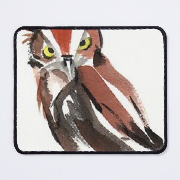 Item preview, Expressive Watercolor Great Horned Owl designed and sold by NatureyVibes.