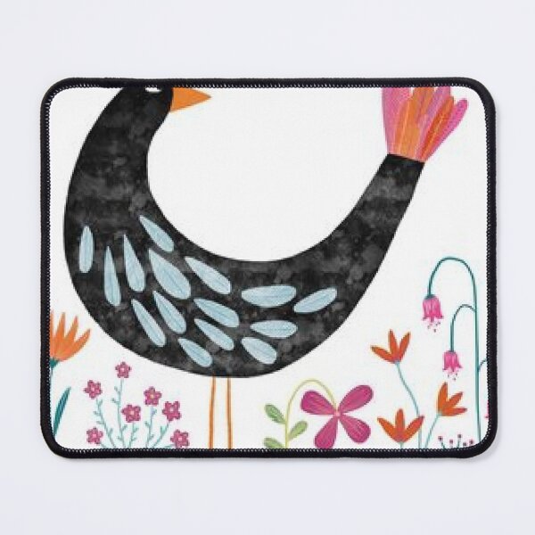 Item preview, Folk Art Floral Bird designed and sold by NatureyVibes.