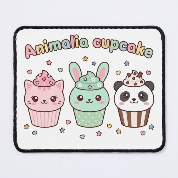 Item preview, Kawaii Animal Cupcake Clipart PNG | Cute Cat, Bunny & Panda Cupcake Design | Pastel Digital Download designed and sold by morning sun.