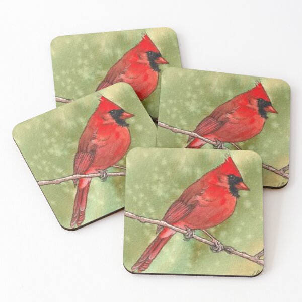 Item preview, Classic Watercolor Red Cardinal designed and sold by NatureyVibes.