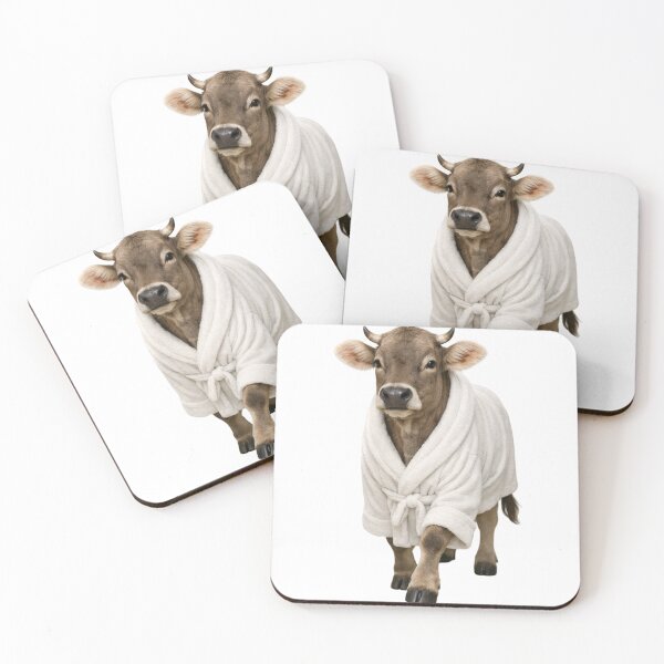 Item preview, Bathrobe Brown Swiss Cow designed and sold by Sillytoe.
