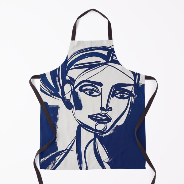 Item preview, Colombian woman - Blue Abstract Art designed and sold by shadow-bloom.