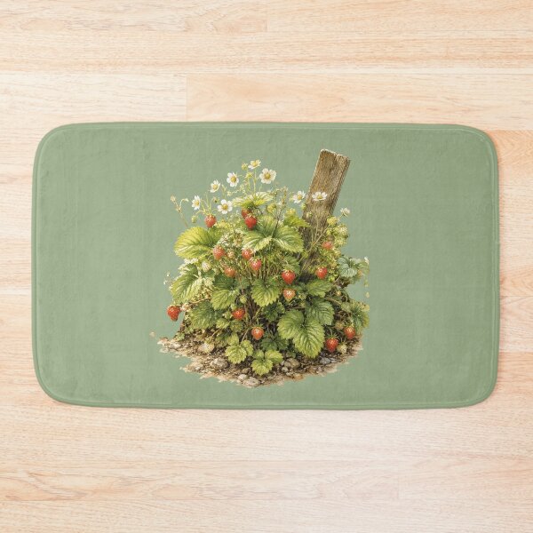 Item preview, Wild Strawberry Watercolor Illustration – Cottage Garden Botanical Fruit Art designed and sold by MagicMakerPh.