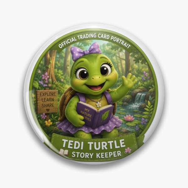 Item preview, Tedi Turtle, story keeper designed and sold by Curious Frog.