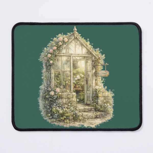 Item preview, Cottage Greenhouse Watercolor Illustration – Botanical Cottagecore Garden Conservatory Art designed and sold by MagicMakerPh.