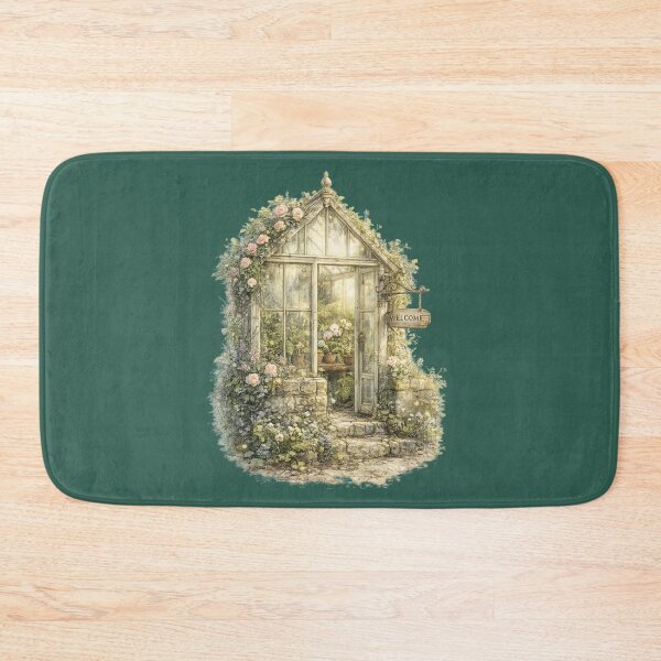 Item preview, Cottage Greenhouse Watercolor Illustration – Botanical Cottagecore Garden Conservatory Art designed and sold by MagicMakerPh.
