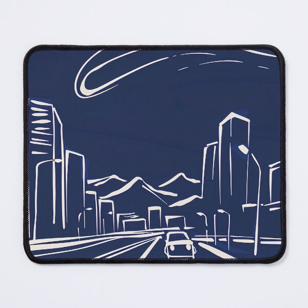Item preview, Colorado Springs, USA - Blue Abstract Art designed and sold by shadow-bloom.