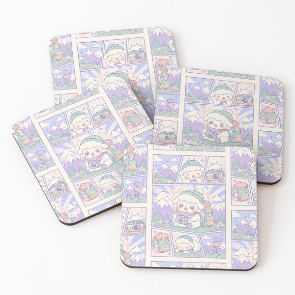 Item preview, Kawaii Mountain Vacation Sheep Comic Panel designed and sold by Gift Phrase Studio.