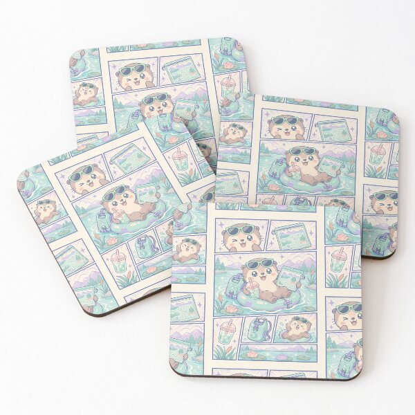 Item preview, Kawaii Lake Tourist Otter Comic Panel designed and sold by Gift Phrase Studio.