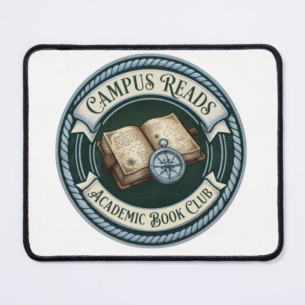 Item preview, Campus Reads Academic Book Club - Vintage Compass & Stars Aesthetic designed and sold by Fatomfatom.