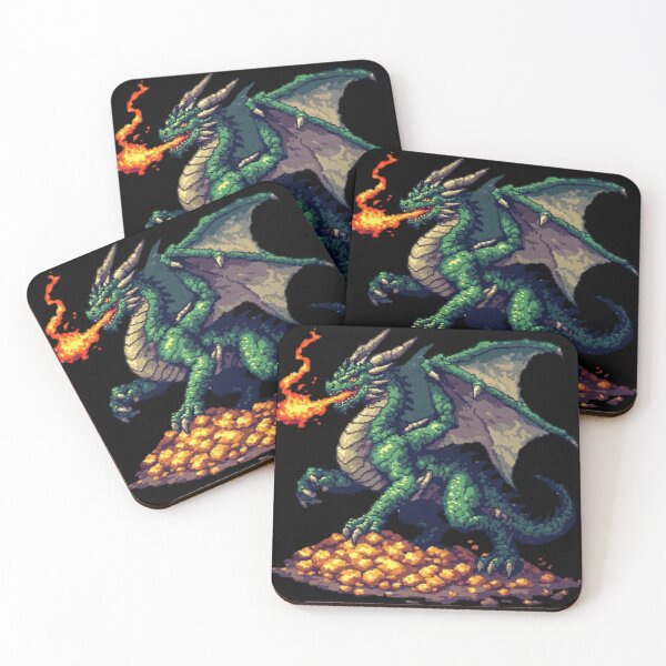 Item preview, Fantasy Dragon - 16-Bit Retro Gaming Treasure designed and sold by thepixelcloset.