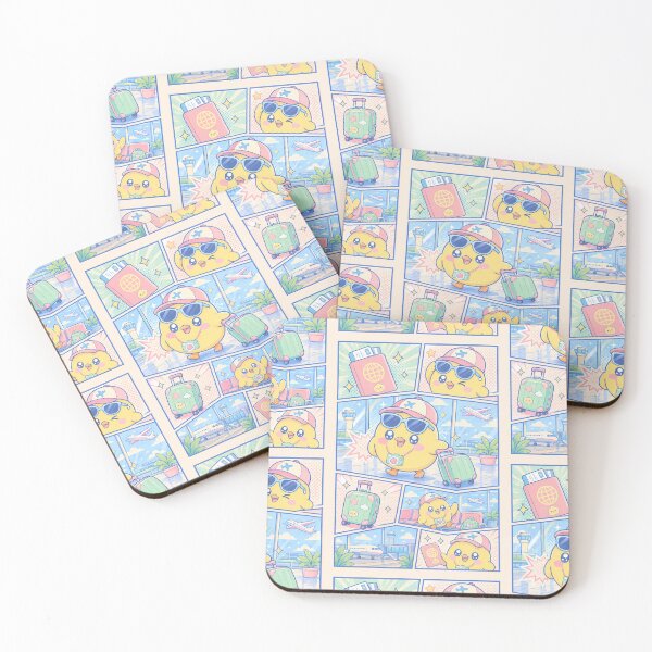 Item preview, Kawaii Airport Traveler Chick Comic Panel designed and sold by Gift Phrase Studio.