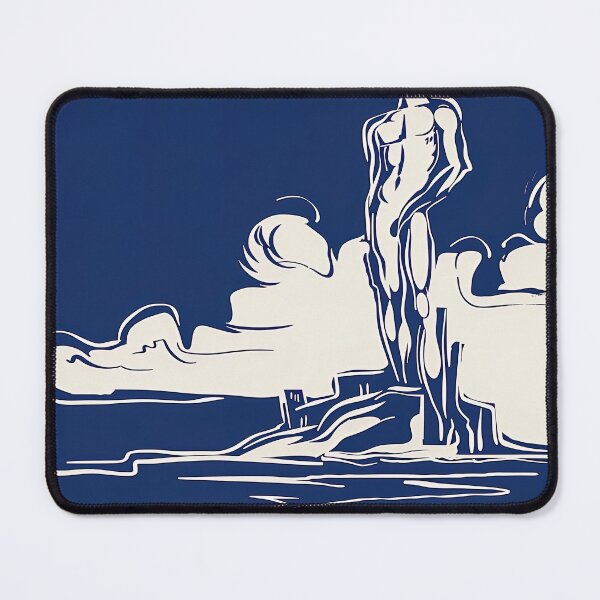 Item preview, Colossus of Rhodes - Blue Abstract Art designed and sold by shadow-bloom.