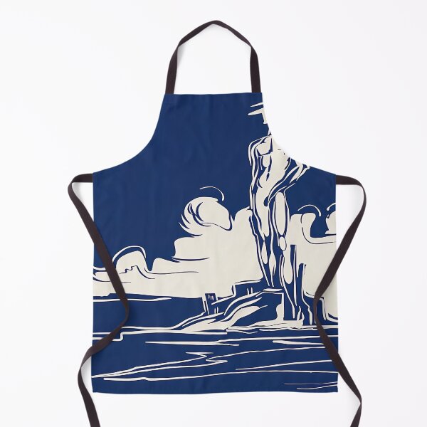 Item preview, Colossus of Rhodes - Blue Abstract Art designed and sold by shadow-bloom.