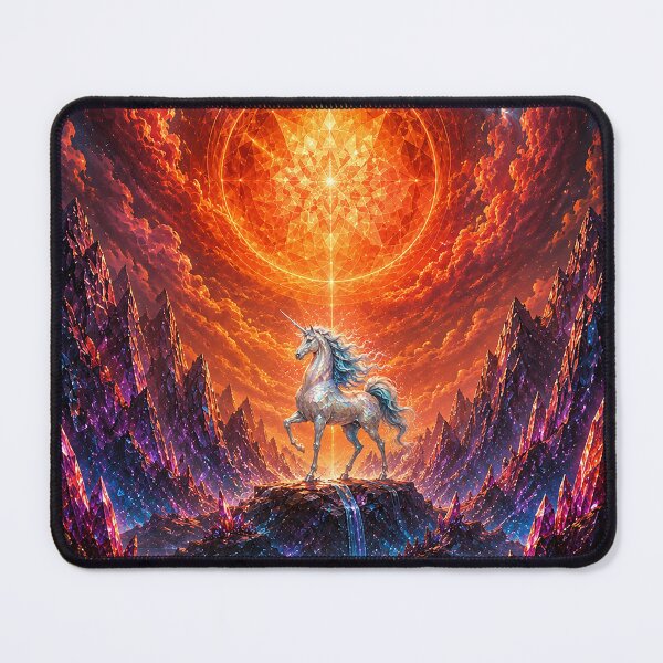 Item preview, Celestial Crystalstride: The Unicorn of Radiant Realms designed and sold by BlissBlvdShop.