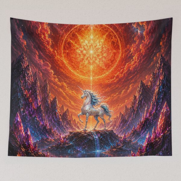 Item preview, Celestial Crystalstride: The Unicorn of Radiant Realms designed and sold by BlissBlvdShop.