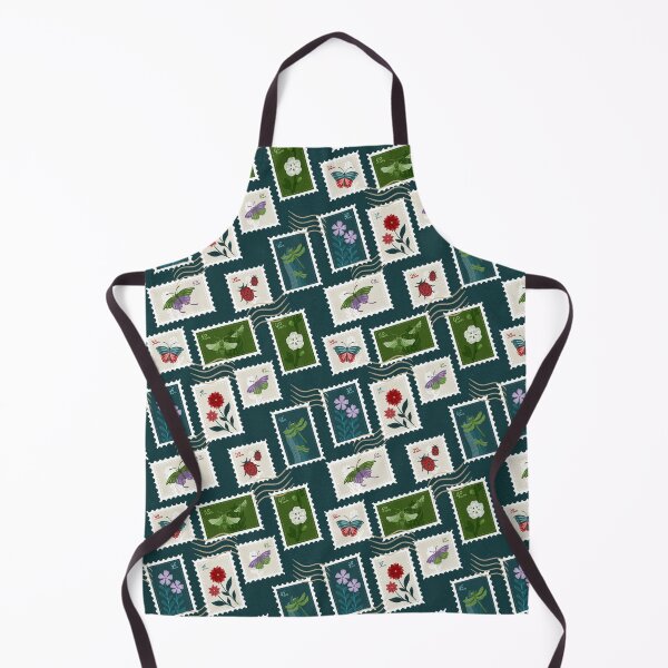 Item preview, Elegant Folk Art Nature and Insect Stamps designed and sold by Larissa Yeung Fung.