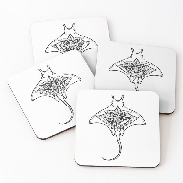 Item preview, Manta Ray with Lotus designed and sold by CLBCreatives.