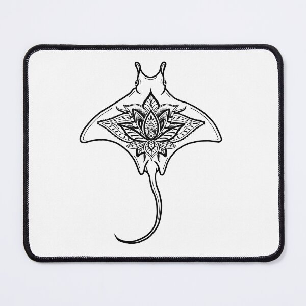 Item preview, Manta Ray with Lotus designed and sold by CLBCreatives.