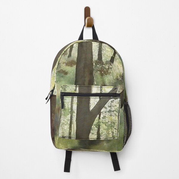 Item preview, Sunlit Forest Watercolor Landscape designed and sold by PeyronnelArt.
