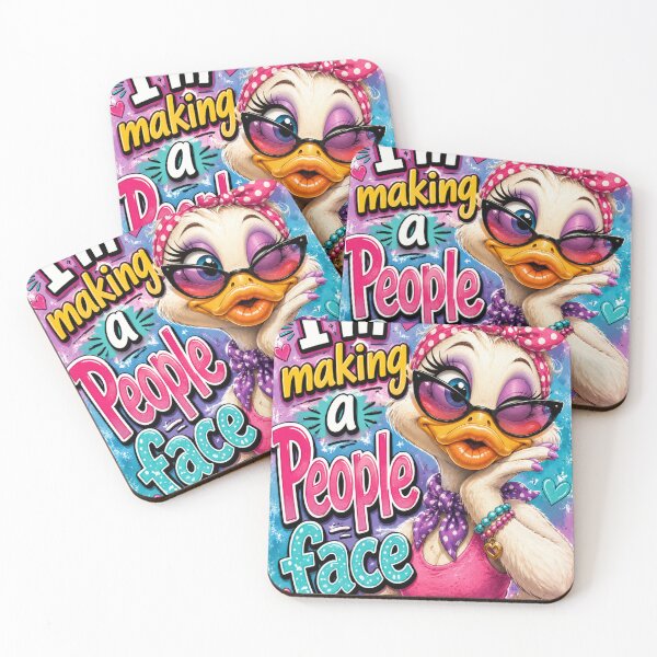 Item preview, Cute Duck Posing - "I'm Making A People Face" designed and sold by DazzleKitty.