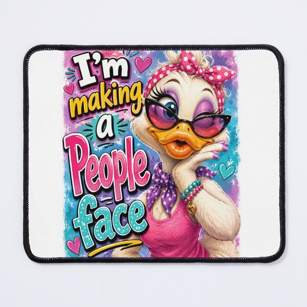 Item preview, Cute Duck Posing - "I'm Making A People Face" designed and sold by DazzleKitty.