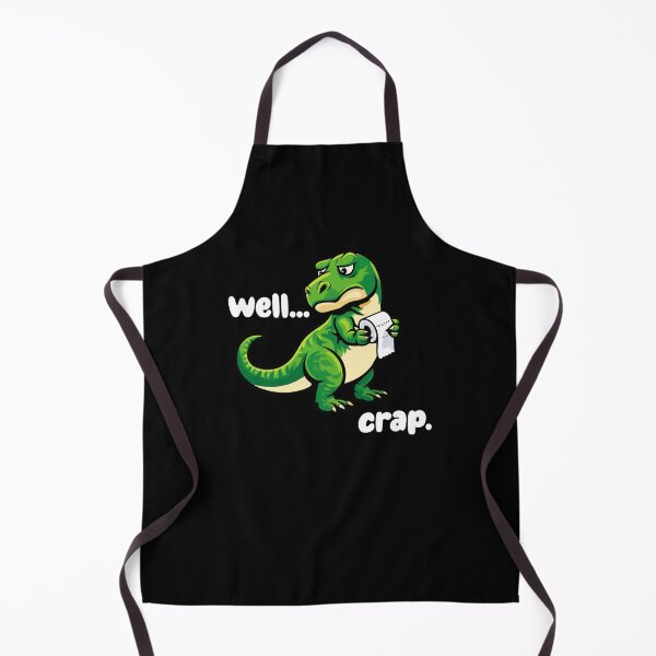 Item preview, Dinosaur toilet humor - TRex well crap - funny dino design (on dark colors) designed and sold by messy-nessie.