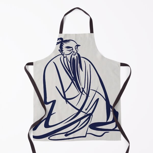 Item preview, Confucius - Blue Abstract Art designed and sold by shadow-bloom.