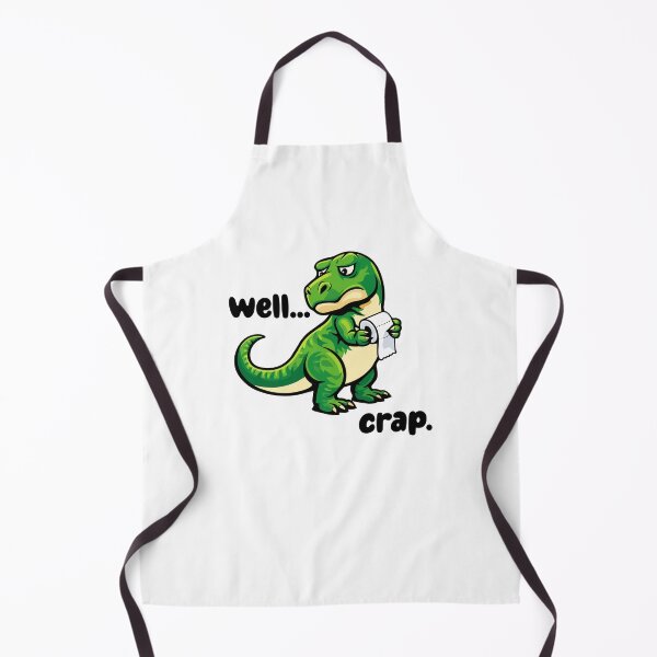 Item preview, Dinosaur toilet humor - TRex well crap - funny dino design (on light colors) designed and sold by messy-nessie.